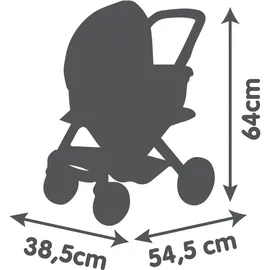 Smoby Maxi-Cosi Puppenwagen 3-in-1 Herzen Beige