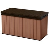 Keter Gartenbox Keter Aufbewahrungsbox DARWIN Braun, 570 L, belastbar bis 300 kg, abschließbar braun