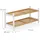 Relaxdays Schuhregal 70 x 33 x 26 cm natur/weiß