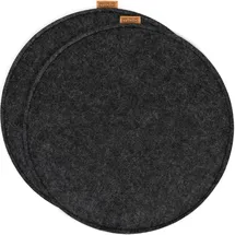 MIQIO 2 er Set Sitzkissen 2 Sitzauflage mit Antirutschnoppen Ø 40 cm