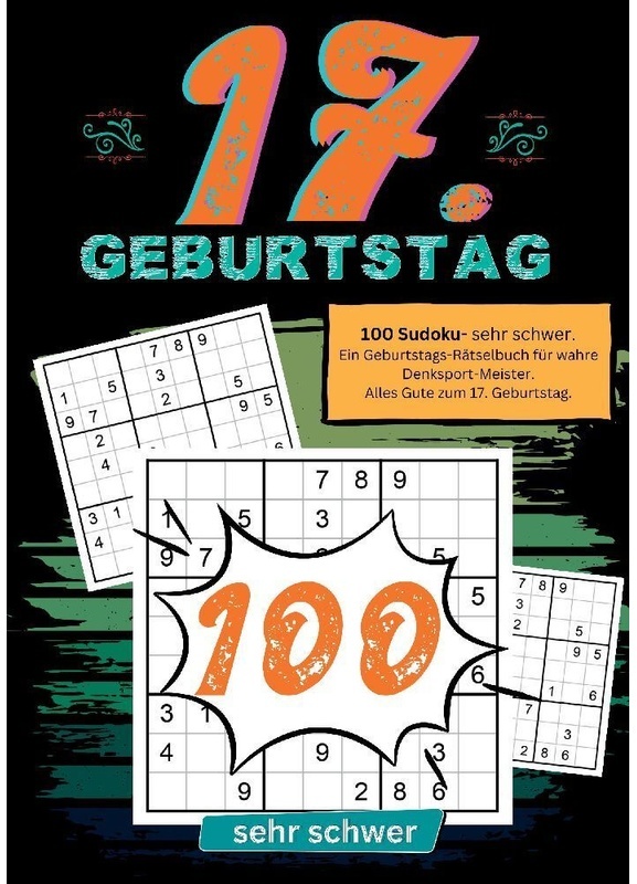 17. Geburtstag- Sudoku Geschenkbuch - Geburtstage mit Sudoku, Kartoniert (TB)