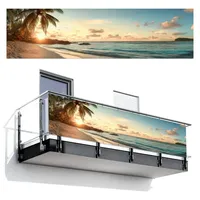MuchoWow Balkon-Sichtschutz, Samtahorn, Kunststoff, Rechteckig, 300x85 cm, Sonnen- & Sichtschutz, Sichtschutz Garten, Balkon Sichtschutze