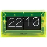 Karlsson Tischuhr Boxed Flip - Gelb - 20.7x7.1x11.7cm - Rechteck - Acryl - Standuhr - Tisch Uhr - Weihnachtsdekoration - Geschenk für sie