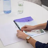 Rapesco RAPESCO® Dokumententaschen DIN A4 farbsortiert glatt, 5 St.