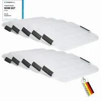 Novaliv Aufbewahrungsbox - (10 St), Deckel weiß