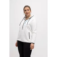 Ulla Popken Sweatjacke in schneeweiß | Gr.: 46-48