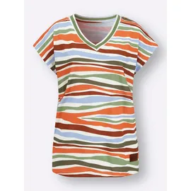 Casual Looks T-Shirt Grün/Orange 40