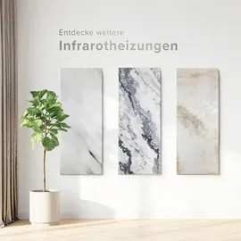 marwona Naturstein Infrarotheizung 800 Watt inkl. Digitalthermostat I Energiesparende Infrarot Wandheizung I 5 Jahre Garantie I Made in Germany I Bianco