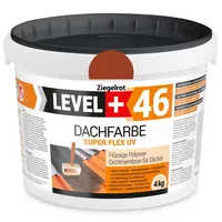 Level + Dachfarbe Elastische Dicht-polymermembrane L+46 Ziegelrot - 4kg