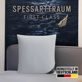 SPESSARTTRAUM Federkopfkissen First Class 80 x 80 cm Weiß