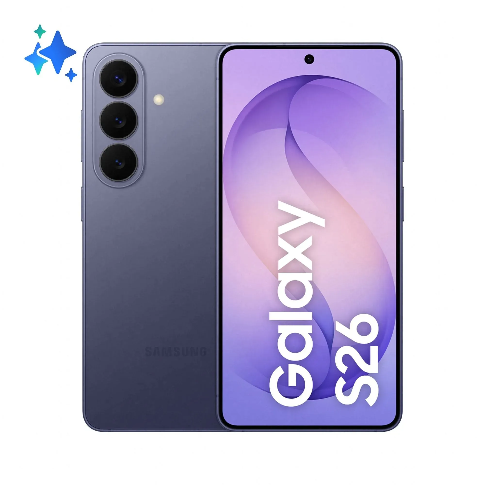 Galaxy S26 256 GB 5G Smartphone 16 cm (6.3 Zoll) Android 50 MP Dreifach Kamera Dual Sim WiFi 7 (Cobalt Violet)