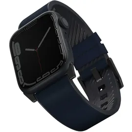 Uniq Straden Leder-Hybridarmband Apple Watch 1/2/3/4/5/6/7/8/SE/SE2/Ultra 42/44/45/49 mm, blau,