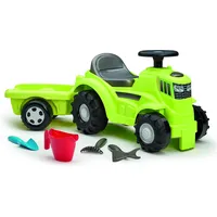 Ecoiffier Tretloser Traktor mit Anhänger grau (81 cm)