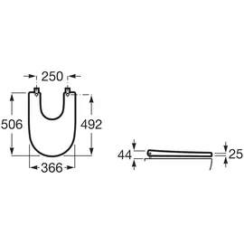 Roca Ona Bidetabdeckung, A806E10001,