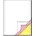 Computerpapier Blatt 3-fach