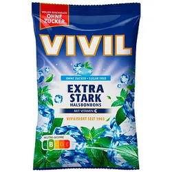 VIVIL® Extra Stark ohne Zucker Bonbons 120,0 g