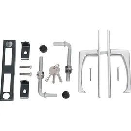 Songmics Gartentor 106 x 90 cm Grau/Stahl