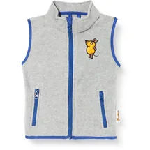 Playshoes Fleece Weste Unisex Kinder Outdoor-Oberteil, grau/melange Die Maus, 98