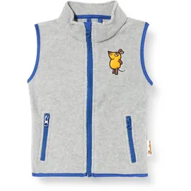 Playshoes Fleece Weste Unisex Kinder Outdoor-Oberteil, grau/melange Die Maus, 98