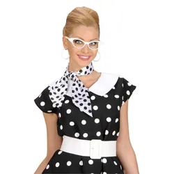 Polka Dots Gepunktetes Satin Halstuch - OS