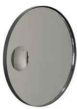 frost UNU Wandspiegel 4140 - rund ø600mm schwarz matt - schwarz matt