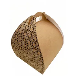 MONOUSO - Kraft Schmetterlingsbox für hohe Torten 32x32x32cm (25 Stück)