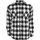 URBAN CLASSICS Flanellhemd Schwarz/Weiß L
