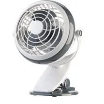 Sichler Haushaltsgeräte Mobiler Ventilator mit Klemme, USB- & Batterie-Betrieb, 3 W, Ø 12,7 cm