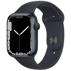 Apple Watch Series 7 GPS 45 mm Aluminiumgehäuse mitternacht, Sportarmband mitternacht