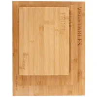Florina Diego Schneidebrett-Set Holz 3 38 x 28 cm Braun/Mehrfarbig