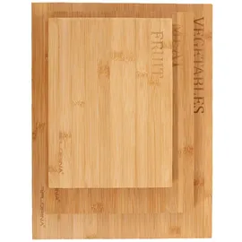 Florina Diego Schneidebrett-Set Holz 3 38 x 28 cm Braun/Mehrfarbig