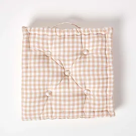 Homescapes Bodenkissen 40 x 40 cm Beige