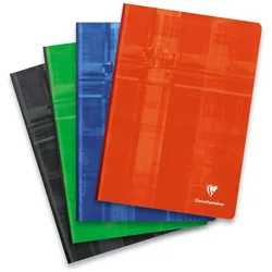 Clairefontaine 5x Kladden/Notizbücher A4 mit Softcover, 144 Blatt kariert 90g - Sortiert 9162C