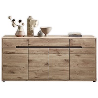 Stella Trading Sideboard BELLANO Viking Oak Nature mit Schubladen und viel Stauraum - 185 x 87 x 44 cm (B/H/T)