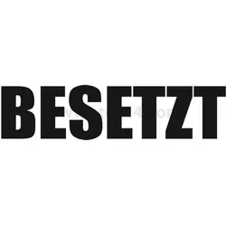 BSQX177 Georg Schlegel Bezeichnungsschild Bezeichnung in deutsch BESETZT weiß - 1 Stück