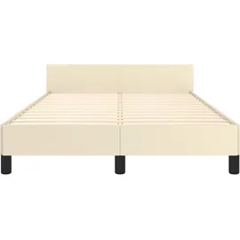 vidaXL Bettgestell 120 x 200 cm Weiß