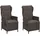 Merxx Saviano Gartensessel 58 x 69,5 x 108 cm grau 2 St.