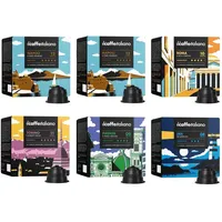 Verkostungsset mit 6 verschiedenen Kaffeesorten  96 Dolce Gusto Kompatible Ka...