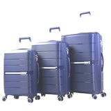 Cheffinger Reisekoffer Koffer 3 tlg Set Trolley Kofferset Handgepäck Polypropylen Gepäck