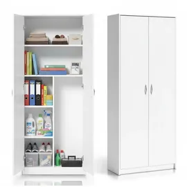 home collective Mehrzweckschrank 74 x 180 x 0 cm Weiß