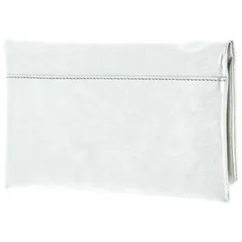 ABRO Leather Mimosa Clutch Bag S White / Whitegold