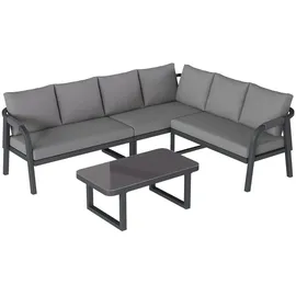 Okwish Gartenlounge-Set 6-tlg. grau