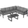 Okwish Gartenlounge-Set 6-tlg. grau