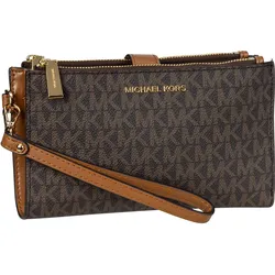 Michael Kors Jet Set Double Zip MK SIG  in Brown (0.7 Liter), Abendtasche & Clutch