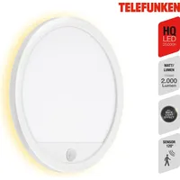 Telefunken LED Außenleuchte Nizza Sensor Backlight Effekt weiß 4,5