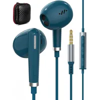 In-Ear Kopfhörer 3.5 mm mit Kabel für Redmi Note 14 13 12 Pro+ 11 11S 10S,3.5 MM Ohrhörer,Kopfhörer Sport In-Ear Stereo Kopfhörer mit Lautstärkeregler Mikrofon für Samsung Galaxy A06 A15 A14 A25 A52S