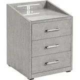 ed exciting design Nachtschrank Moon 47 x 46 x 61 cm Grau