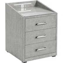 ed exciting design Nachtschrank Moon 47 x 46 x 61 cm Grau