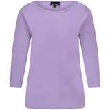 GOLDNER Basic Shirt U-Boot-Ausschnitt Lila 21