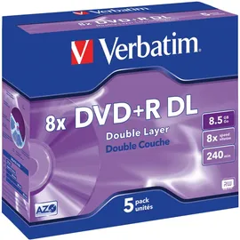 Verbatim DVD+R 8,5 GB 8x 5 St.